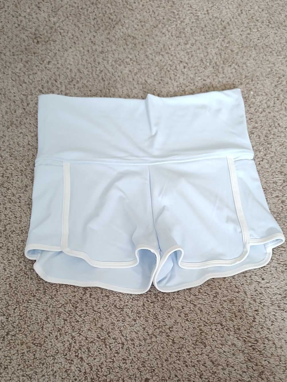 Forever 21 Light Blue Shorts with White Trim
